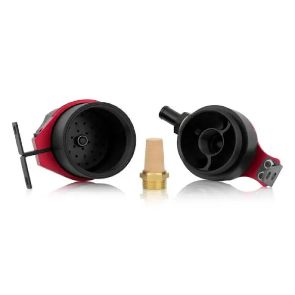 Mishimoto Universal Baffled Oil Catch Can - Red image 9
