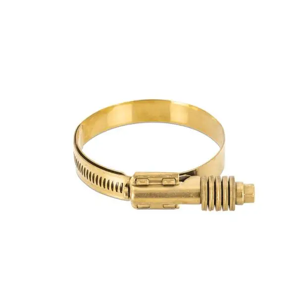 Mishimoto Constant Tension Worm Gear Clamp 2.76in.-3.62in. (70mm-92mm) - Gold image 2