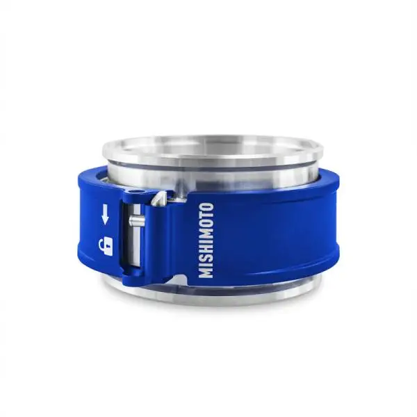 Mishimoto 3.0in Quick Release Clamp Assembly - Blue image 2