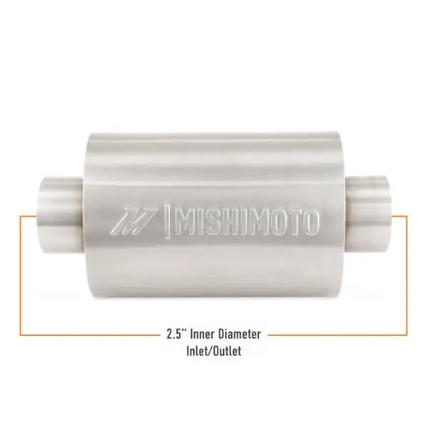 Mishimoto Universal Resonator with 2.5in Inlet/Outlet - Brushed thumbnail 7