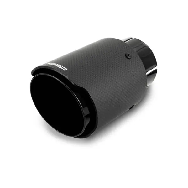 Mishimoto Carbon Fiber Muffler Tip 3in Inlet 4in Outlet Black thumbnail 2