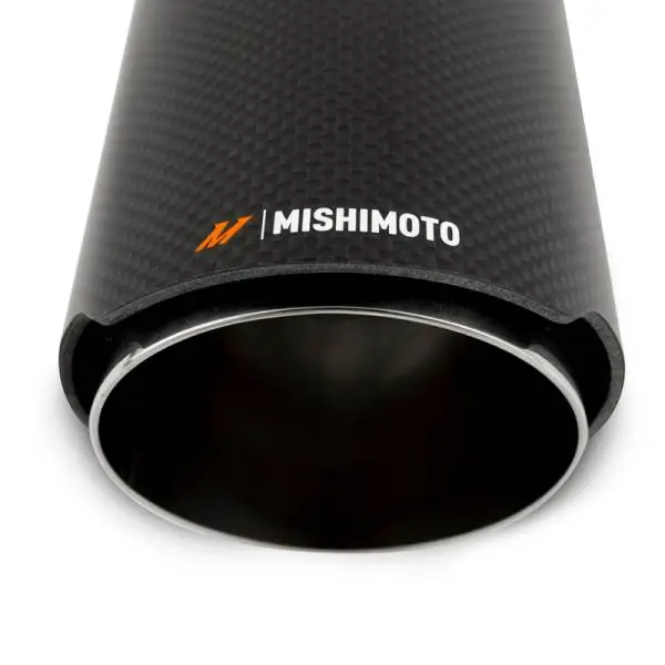 Mishimoto Carbon Fiber Muffler Tip 3in Inlet 4in Outlet Polished thumbnail 4