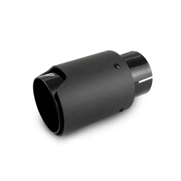 Mishimoto Carbon Fiber Muffler Tip 2.5in Inlet 3.5in Outlet M Black thumbnail 2