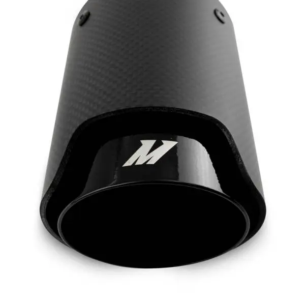 Mishimoto Carbon Fiber Muffler Tip 2.5in Inlet 3.5in Outlet M Black thumbnail 4