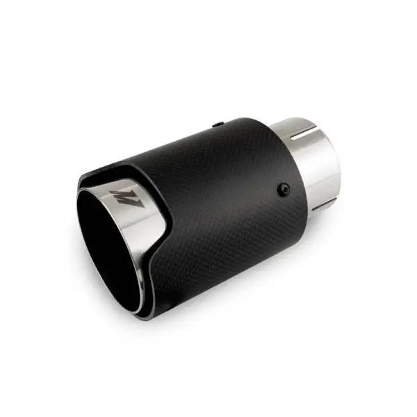 Mishimoto Carbon Fiber Muffler Tip 2.5in Inlet 3.5in Outlet M Polished thumbnail 2