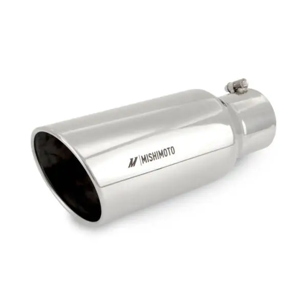 Mishimoto Universal Steel Muffler Tip 5in Inlet 6in Outlet Polished thumbnail 2