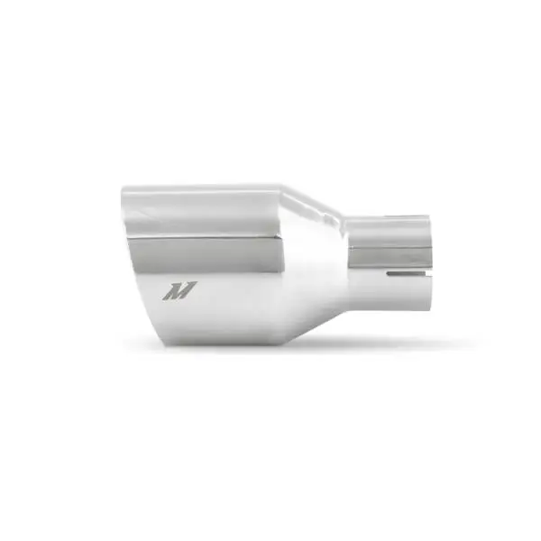 Mishimoto Clamp-on Double Wall Exhaust Tip 2.5 Inlet Slash Cut - polished thumbnail 3
