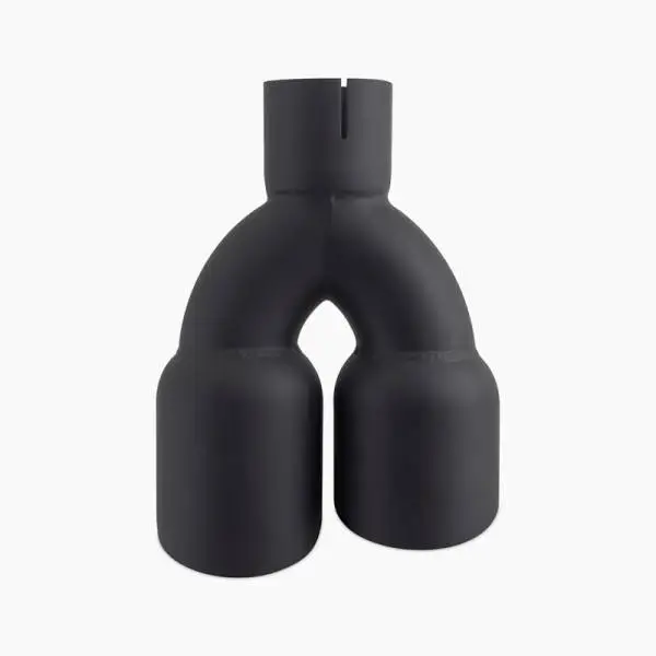 Mishimoto Dual Offset Tips 2.5in Inlet 3in Outlet Slash Cut - Black thumbnail 4