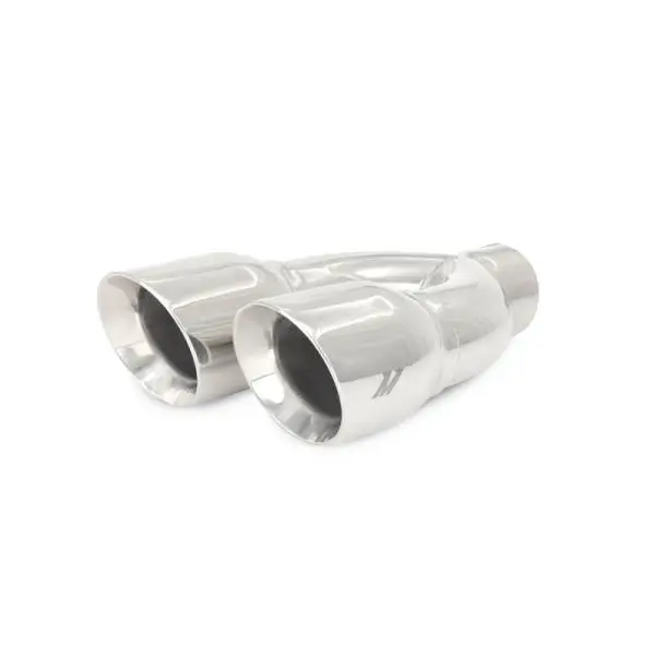 Mishimoto Universal Steel Muffler Tip 2.5in Inlet Dual Y Polished thumbnail 4