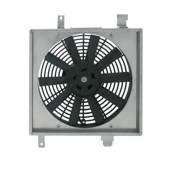 Mishimoto 22x18x3.5 Dual Pass Race Radiator Aluminum Fan Shroud Kit thumbnail 2