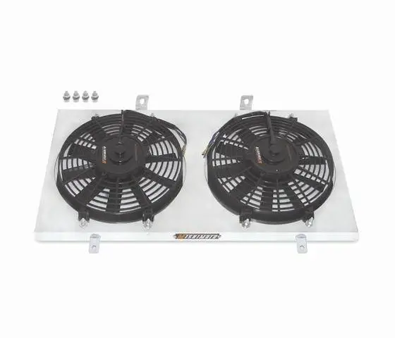 Mishimoto 22x18x3.5 Dual Pass Race Radiator Aluminum Fan Shroud Kit thumbnail 6