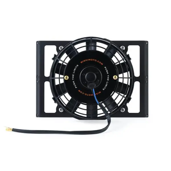 Mishimoto Universal 10in. Heavy-Duty Oil Cooler Fan Shroud - Micro Wrinkle Black thumbnail 2