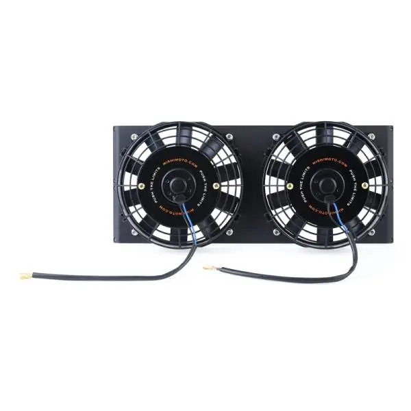 Mishimoto Universal 17in. Heavy-Duty Oil Cooler Fan Shroud - Micro Wrinkle Black thumbnail 2