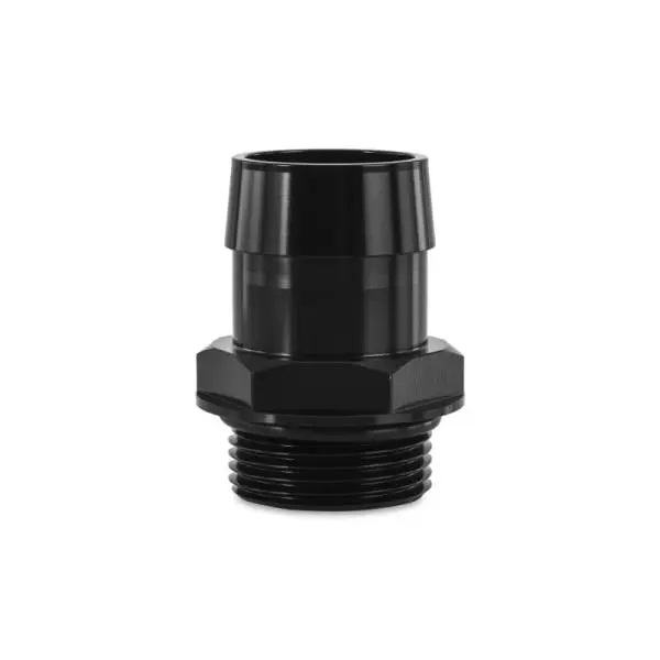 Mishimoto -16ORB to 1 1/4in. Hose Barb Aluminum Fitting - Black image 2