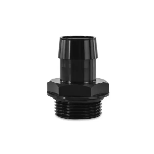 Mishimoto -16ORB to 1in. Hose Barb Aluminum Fitting - Black image 2