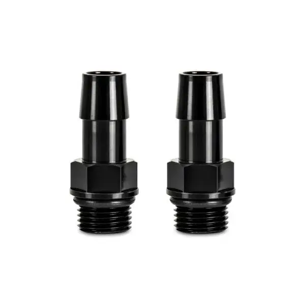 Mishimoto 16X1.5 TO 1/2in. Hose Barb Aluminum Fittings (Pack of 2) image 2