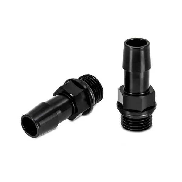 Mishimoto 16X1.5 TO 1/2in. Hose Barb Aluminum Fittings (Pack of 2) image 4