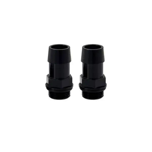 Mishimoto 2pcs. M20x1.5 3/4in Aluminum Catch Can Fitting - Black image 2