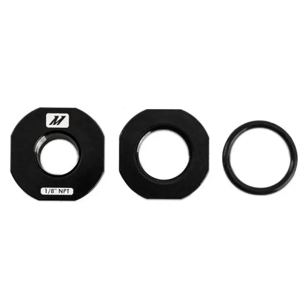 Mishimoto 1/8in NPT CNC-Machined Nozzle Mount Adapter - Black image 3