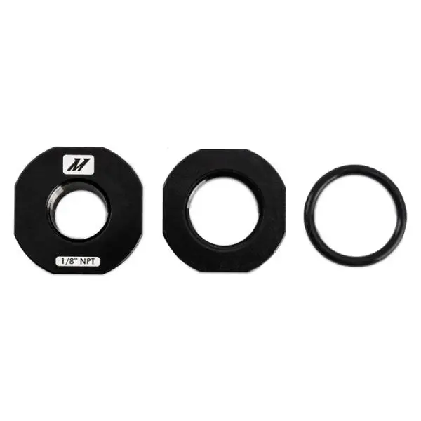 Mishimoto 1/8in NPT CNC-Machined Nozzle Mount Adapter - Black image 4