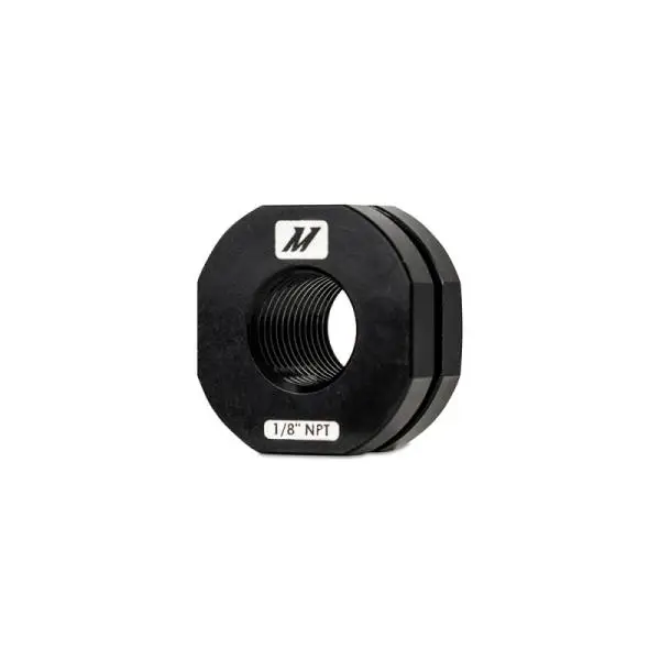 Mishimoto 1/8in NPT CNC-Machined Nozzle Mount Adapter - Black image 5