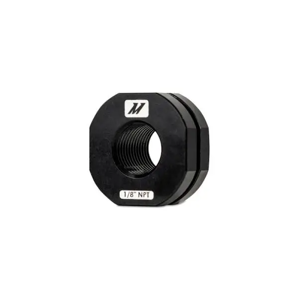 Mishimoto 1/8in NPT CNC-Machined Nozzle Mount Adapter - Black image 6