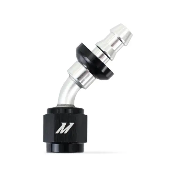 Mishimoto 45 Degree Push Lock Fitting - 4AN image 2