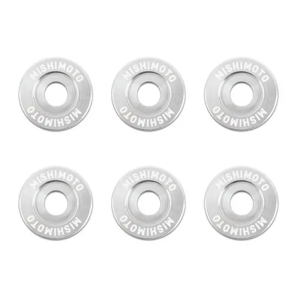 Mishimoto Small Fender Washer Kit (6pcs) - Silver thumbnail 2