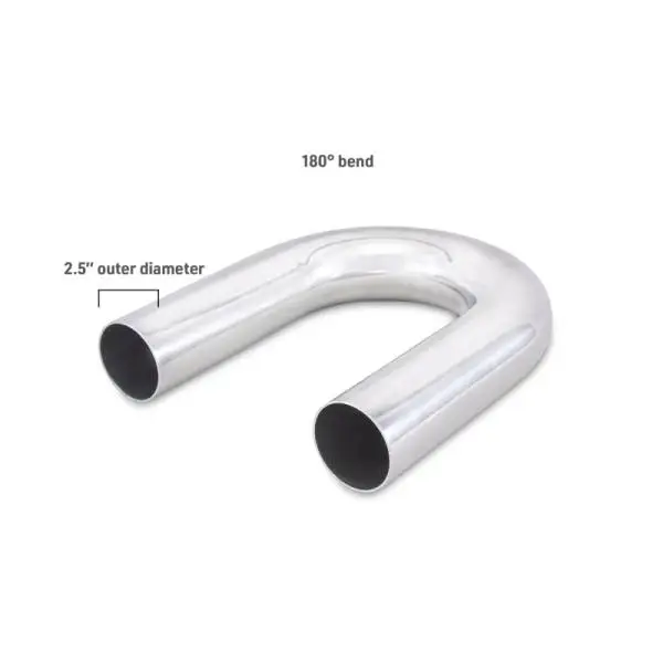 Mishimoto Universal Aluminum Intercooler Tubing 2.5in. OD - 180 Degree Bend thumbnail 3