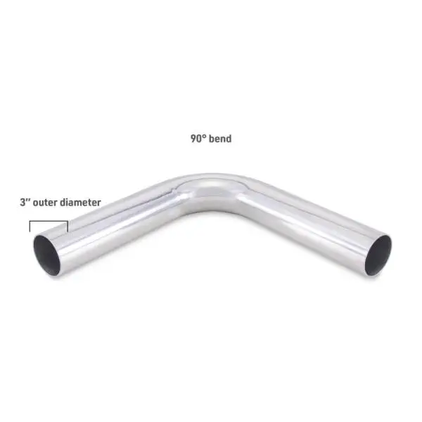 Mishimoto Universal Aluminum Intercooler Tubing 3in. OD - 90 Degree Bend thumbnail 3