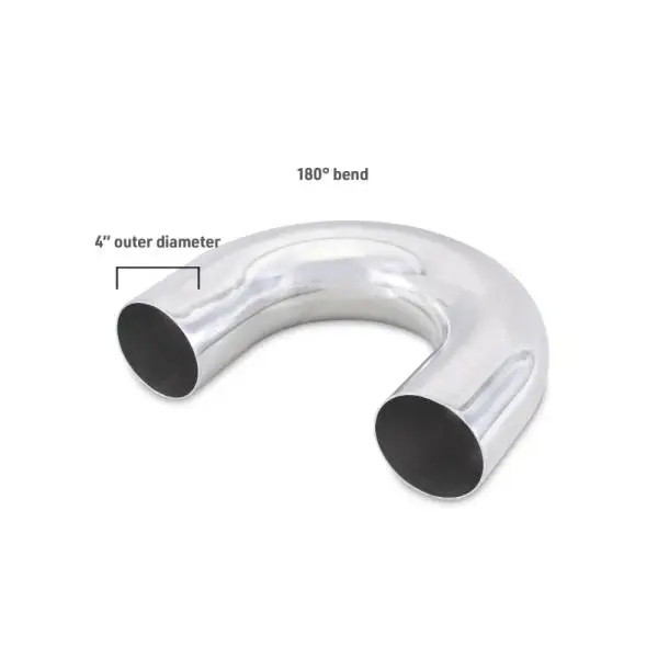 Mishimoto Universal Aluminum Intercooler Tubing 4in. OD - 180 Degree Bend thumbnail 3