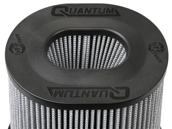 aFe Quantum Pro DRY S Air Filter Inverted Top - 5in Flange x 9in Height - Dry PDS image 4