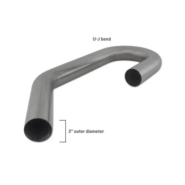 Mishimoto Universal 304SS Exhaust Tubing 3in. OD - U-J Bend thumbnail 3