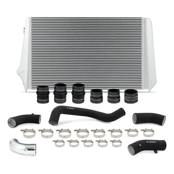 Mishimoto 17-19 GM L5P Duramax Intercooler Kit - Silver w/ WBK Pipes thumbnail 2