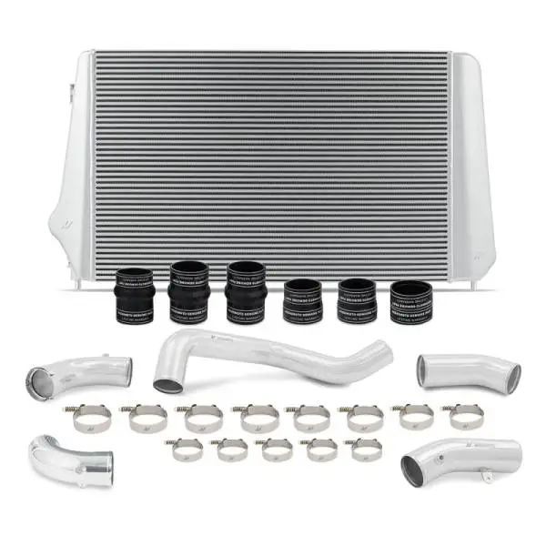 Mishimoto 17-19 GM L5P Duramax Intercooler Kit - Silver w/ Polished Pipes thumbnail 2