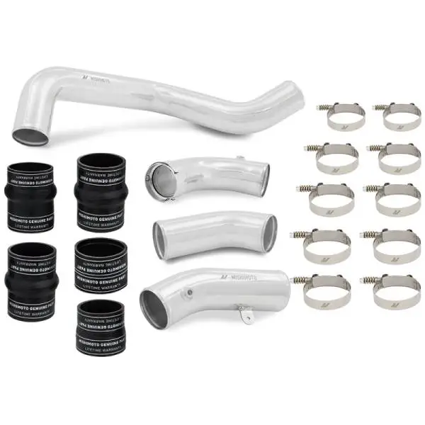 Mishimoto 17-19 GM L5P Duramax Intercooler Kit - Silver w/ Polished Pipes thumbnail 13