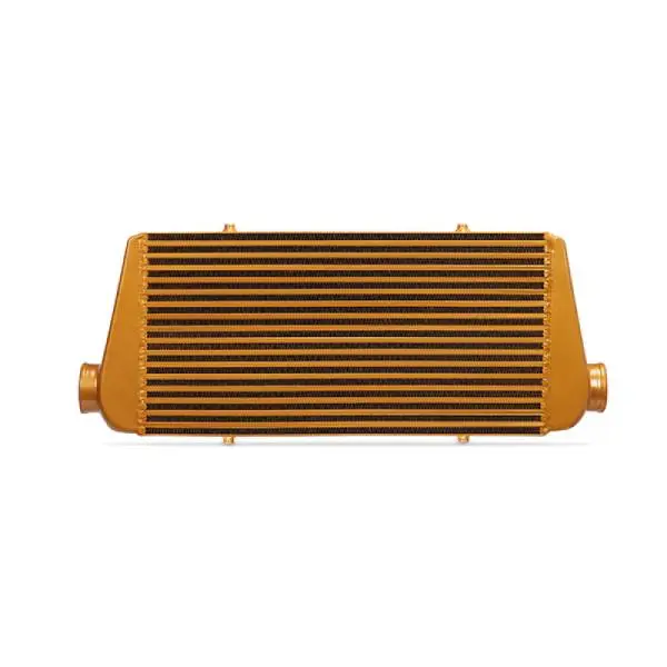 Mishimoto Universal Gold R Line Intercooler Overall Size: 31x12x4 Core Size: 24x12x4 Inlet / Outlet image 4
