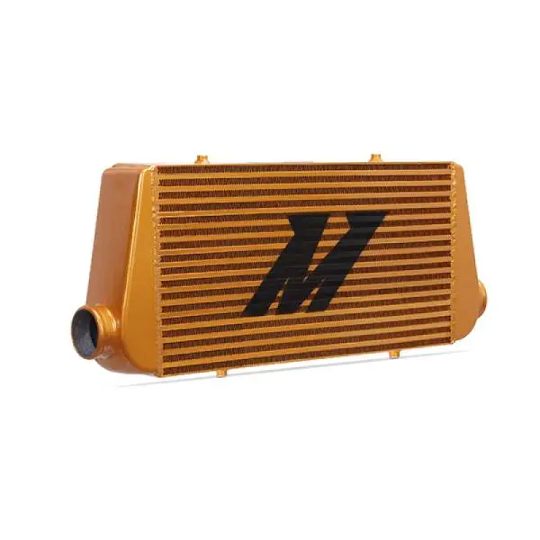 Mishimoto Universal Gold R Line Intercooler Overall Size: 31x12x4 Core Size: 24x12x4 Inlet / Outlet image 5
