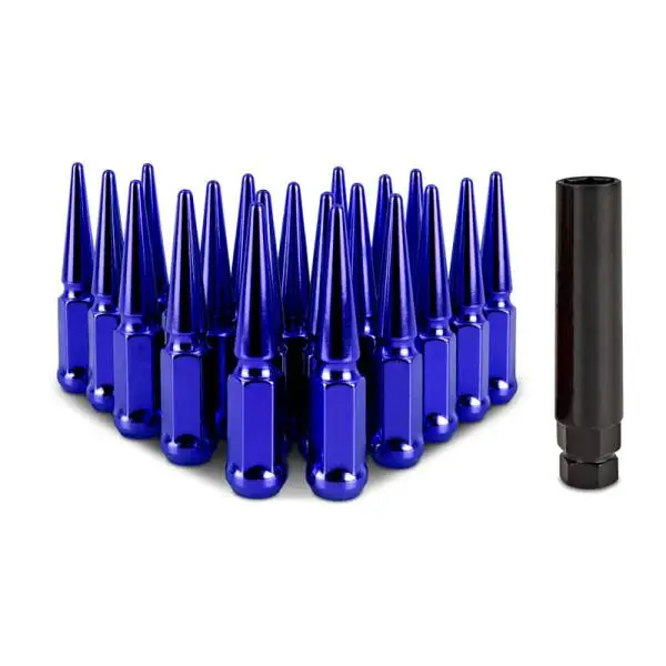 Mishimoto Steel Spiked Lug Nuts M12x1.5 20pc Set - Blue image 2