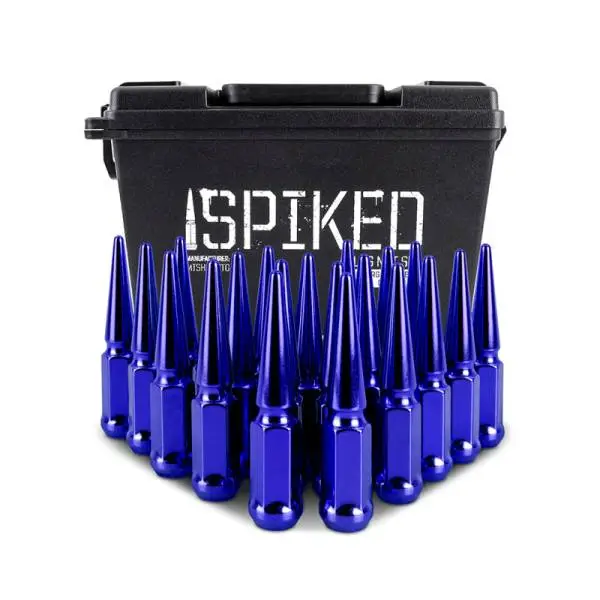 Mishimoto Steel Spiked Lug Nuts M12x1.5 20pc Set - Blue image 5