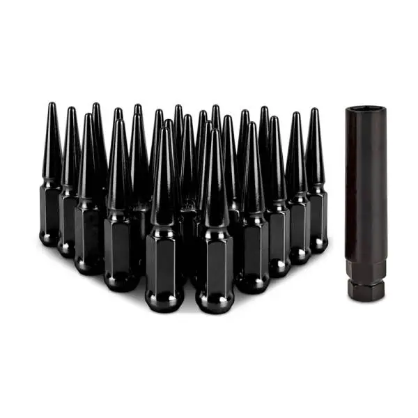 Mishimoto Mishimoto Steel Spiked Lug Nuts M14 x 1.5 24pc Set Black thumbnail 2
