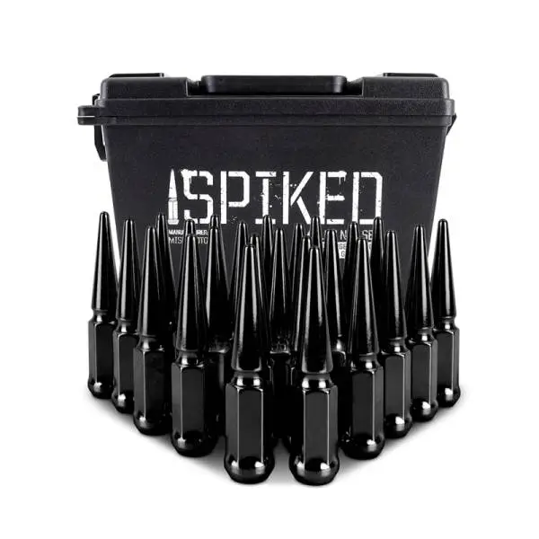 Mishimoto Mishimoto Steel Spiked Lug Nuts M14 x 1.5 24pc Set Black thumbnail 5