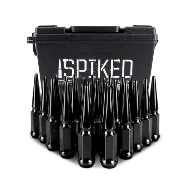 Mishimoto Mishimoto Steel Spiked Lug Nuts M14 x 1.5 24pc Set Black thumbnail 8
