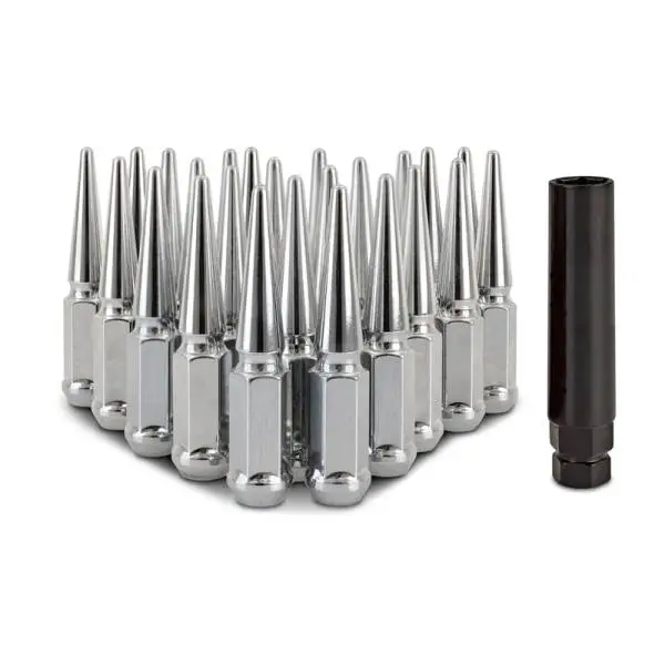 Mishimoto Mishimoto Steel Spiked Lug Nuts M14 x 1.5 24pc Set Chrome thumbnail 2