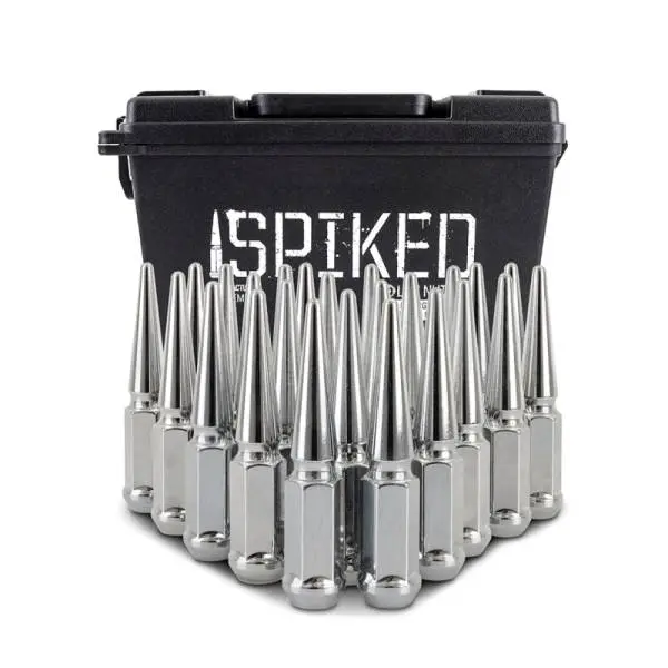 Mishimoto Mishimoto Steel Spiked Lug Nuts M14 x 1.5 24pc Set Chrome thumbnail 5