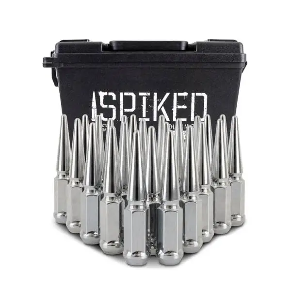 Mishimoto Mishimoto Steel Spiked Lug Nuts M14 x 1.5 24pc Set Chrome thumbnail 8