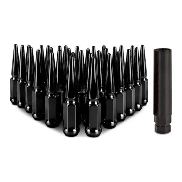 Mishimoto Mishimoto Steel Spiked Lug Nuts M14 x 1.5 32pc Set Black thumbnail 2