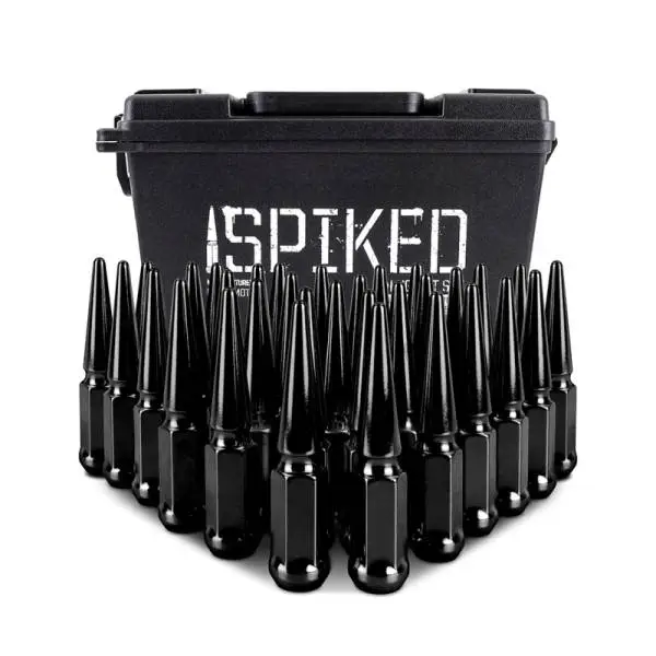 Mishimoto Mishimoto Steel Spiked Lug Nuts M14 x 1.5 32pc Set Black thumbnail 5