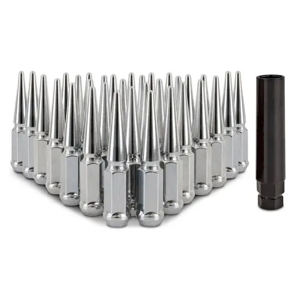 Mishimoto Mishimoto Steel Spiked Lug Nuts M14 x 1.5 32pc Set Chrome thumbnail 2