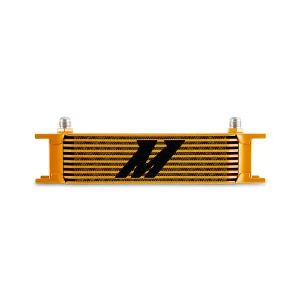 Mishimoto Universal -8AN 10 Row Oil Cooler - Gold image 2